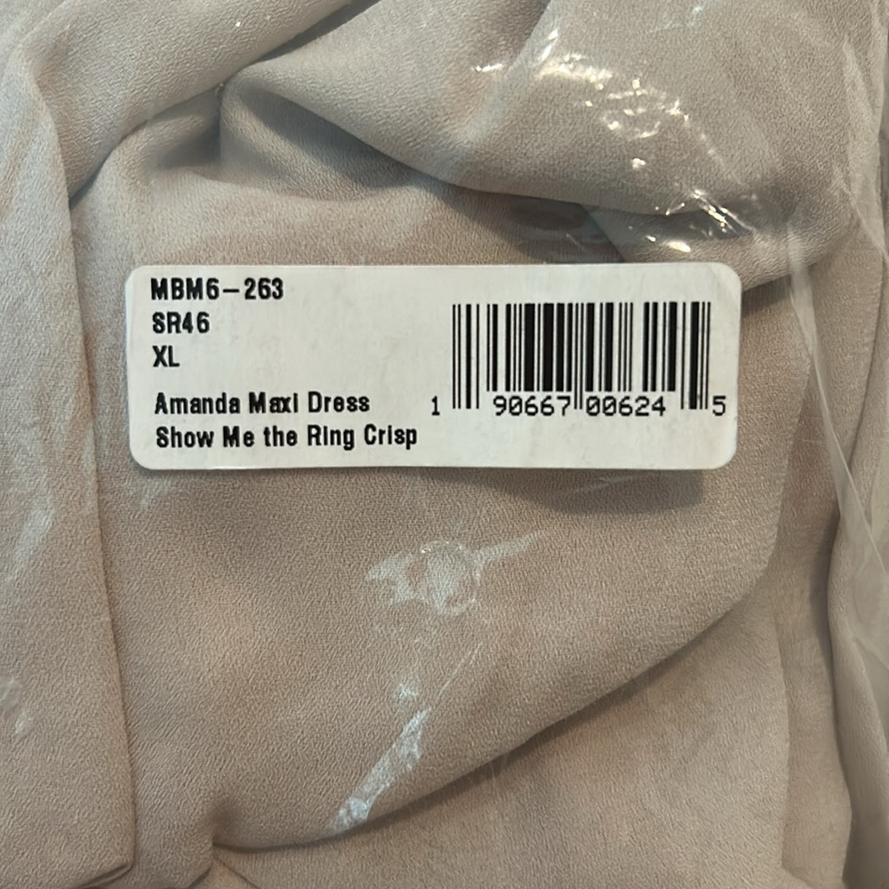 Show Me Your MuMu Soft Cream Maxi Dress - Picture 5 of 6
